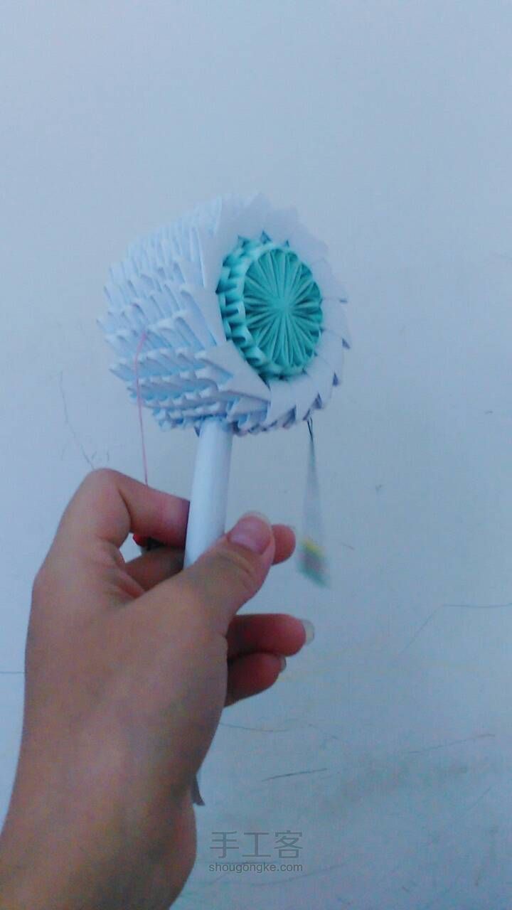 三角折纸-波浪鼓 第1步