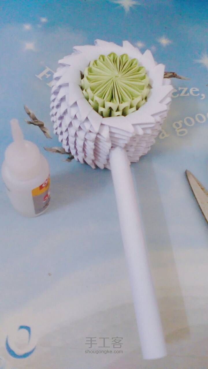 三角折纸-波浪鼓 第19步