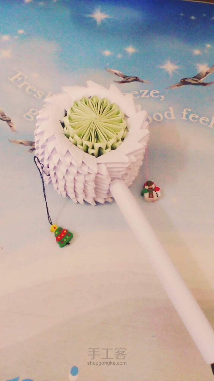 三角折纸-波浪鼓 第24步