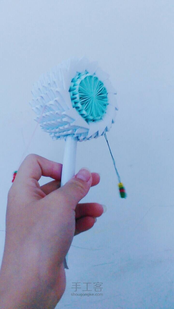 三角折纸-波浪鼓 第23步