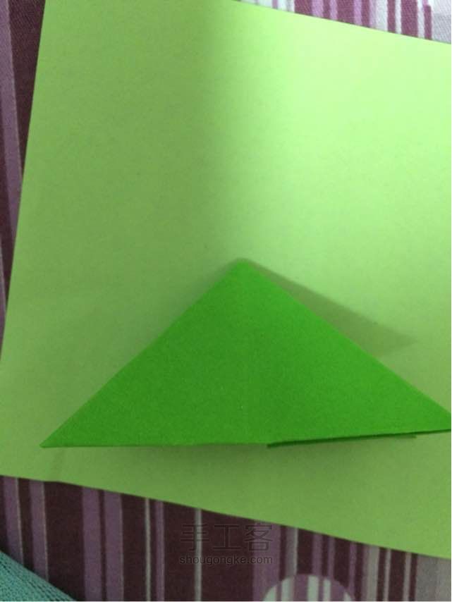 三角形简单书签 第3步
