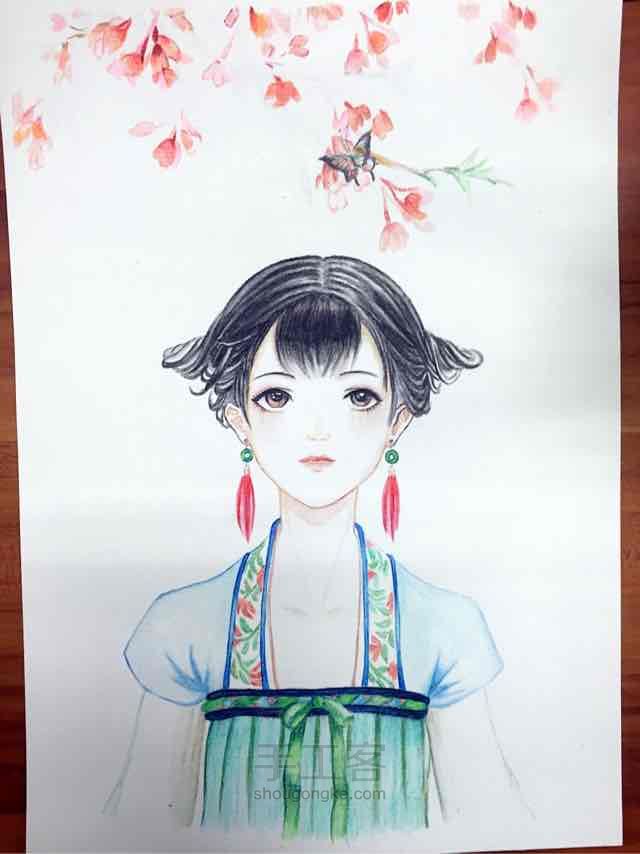 手绘彩铅 水彩画  第2步