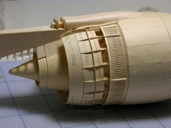 6年时间，Maker手工打造超逼真波音777飞机模型【转译】 第17步