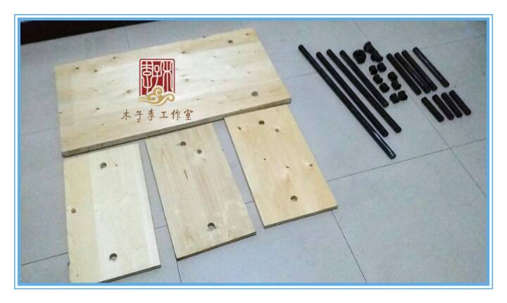铁木桌——松木水管工作台 第3步