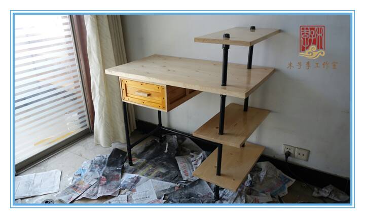 铁木桌——松木水管工作台 第33步