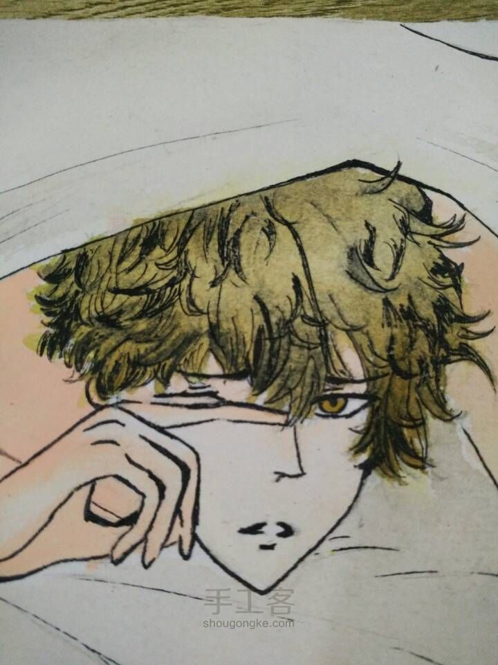 手绘美男 第6步