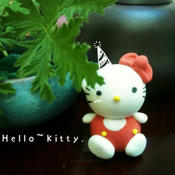 超轻粘土 hello kitty 第15步