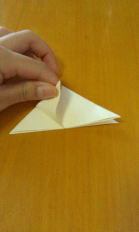 一分钟学会折纸蝴蝶 第6步