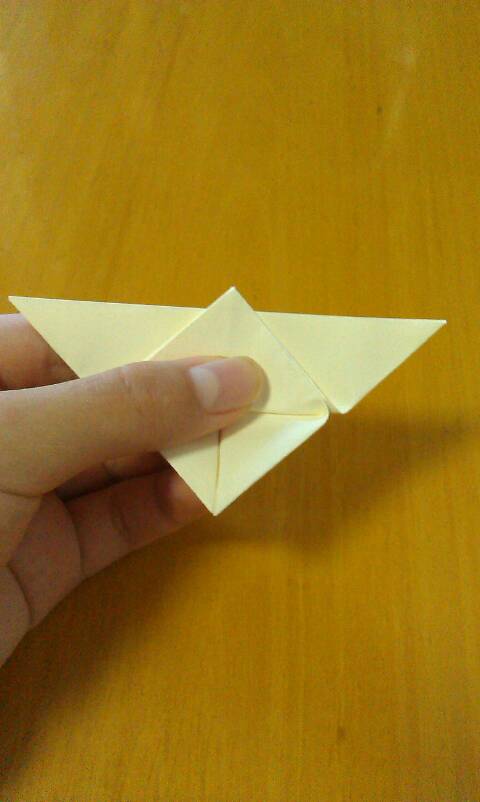 一分钟学会折纸蝴蝶 第9步
