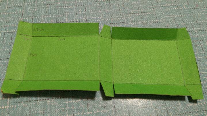 纸折包装盒，简单的实用教程。 第2步