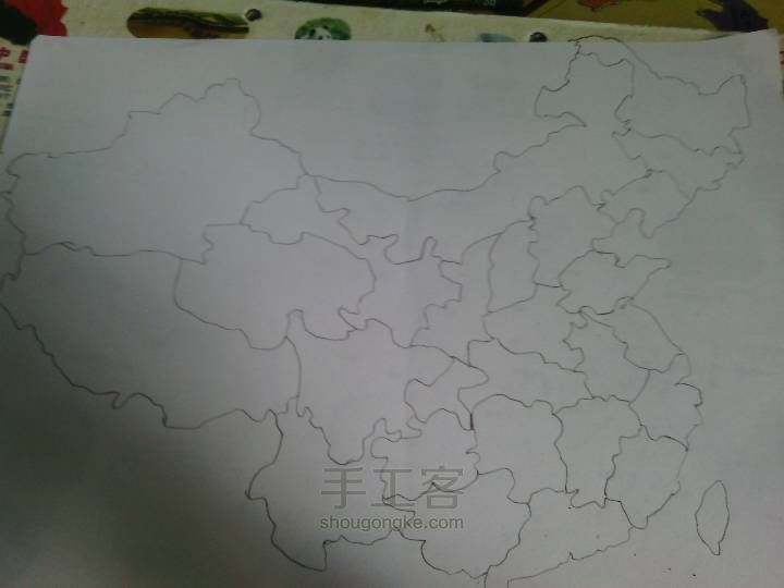 简单绘制中国地图(^з^) 第5步