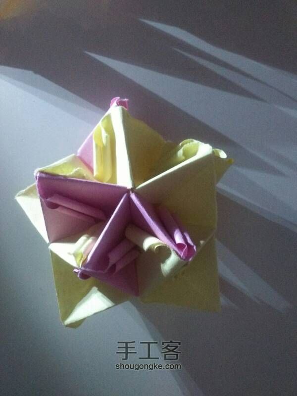 花球折纸教程 第22步