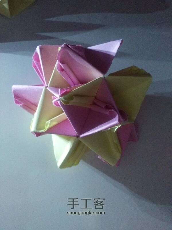 花球折纸教程 第23步