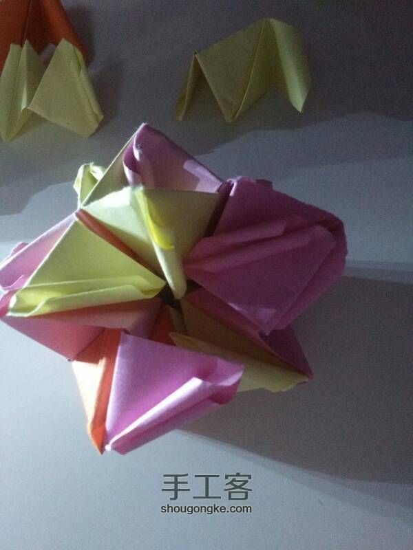 花球折纸教程 第25步