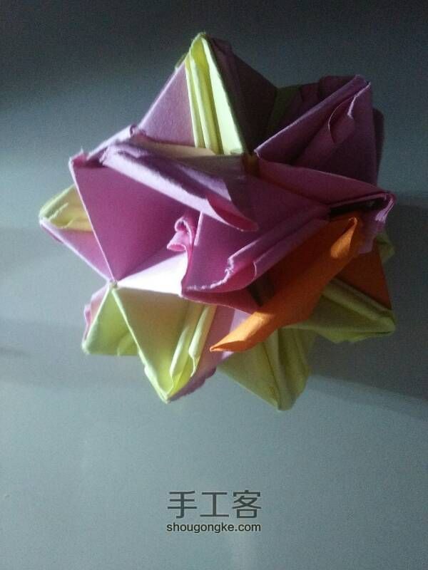 花球折纸教程 第26步