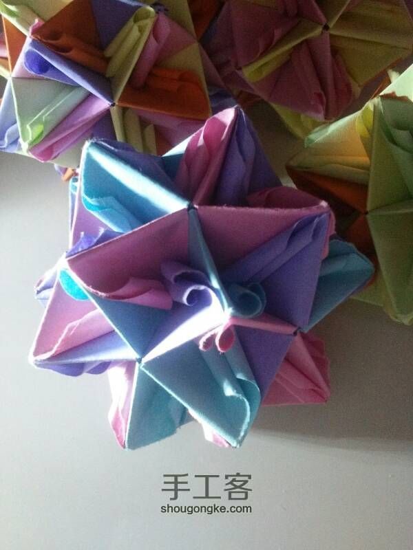 花球折纸教程 第28步
