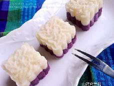 健康粗粮——山药紫薯糕