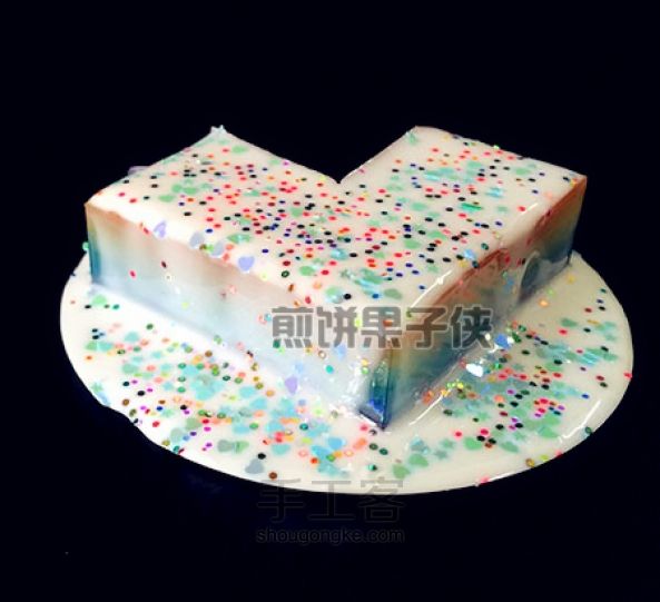 樱花彩虹蛋糕滴胶教程 第44步