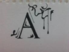 学会画美腻的字母A！！！！！