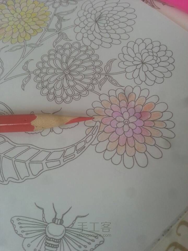 秘密花园 渐变叶子 第4步