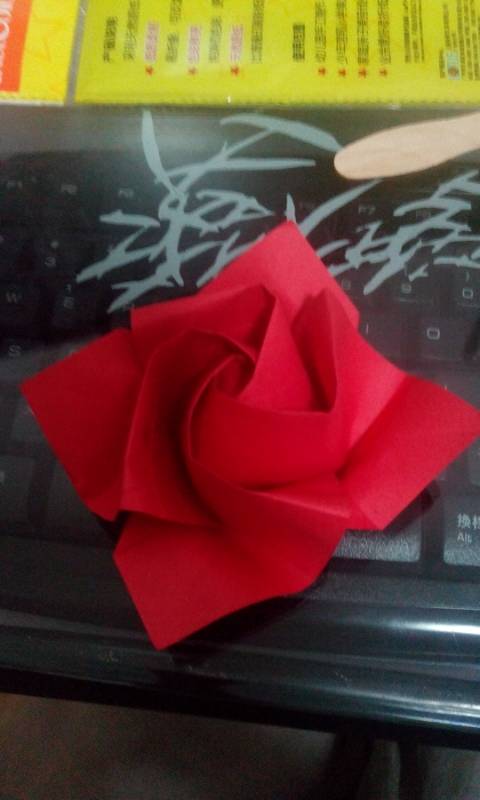 折纸玫瑰 第34步
