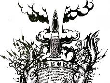 战争与死亡题材的插画
