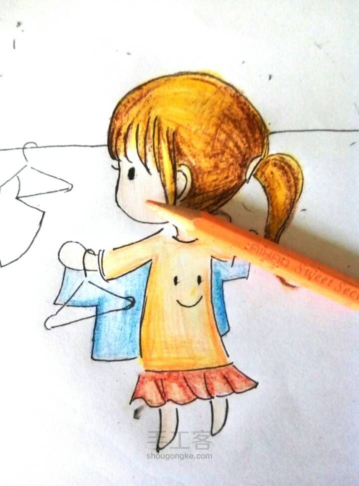 【水儿的杂货铺】：从零开始学彩铅画 第15步