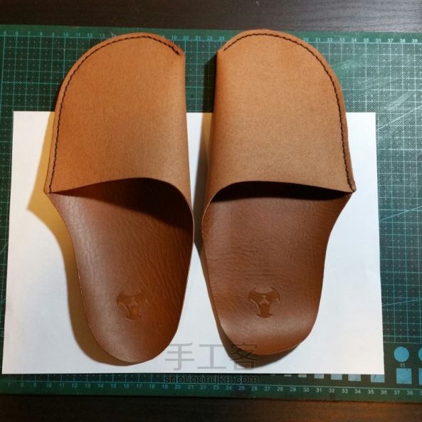 手工教程，一片式手工拖鞋，简单易学，实用的小产品 第9步