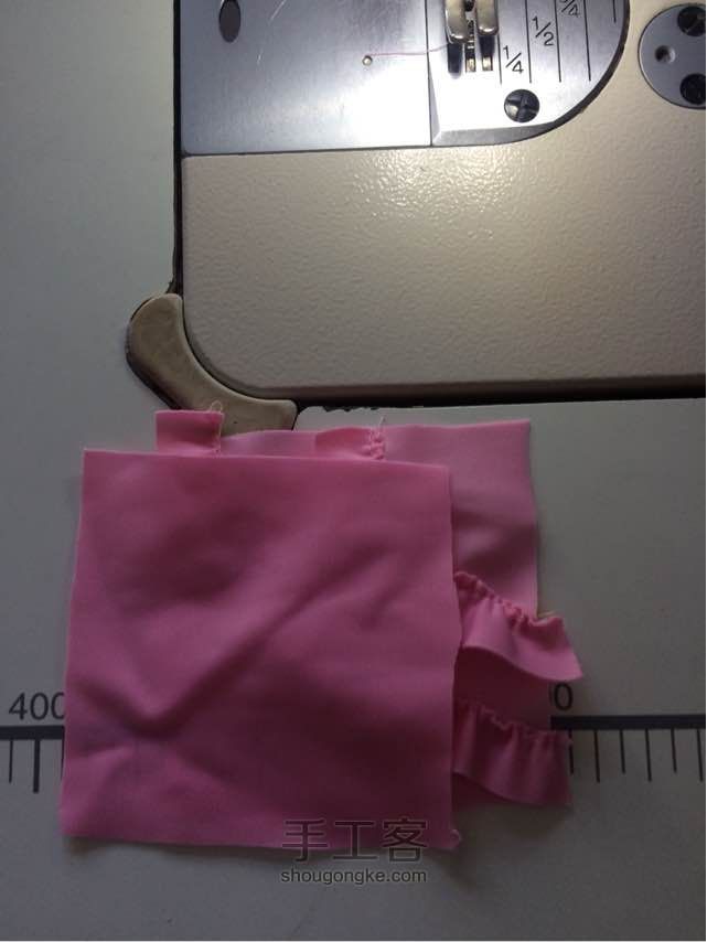 手工娃娃床 抱枕 第3步