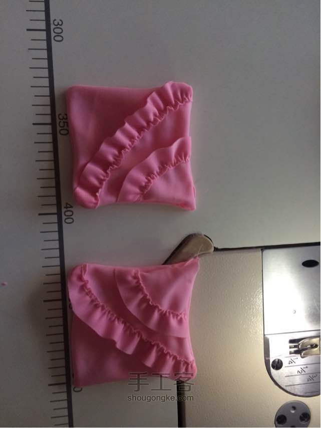 手工娃娃床 抱枕 第5步
