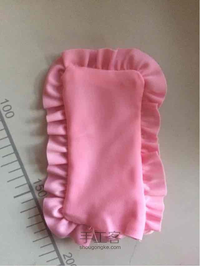 手工娃娃床 抱枕 第9步