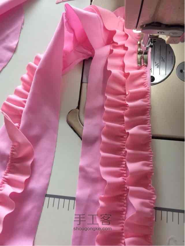手工娃娃床 抱枕 第16步