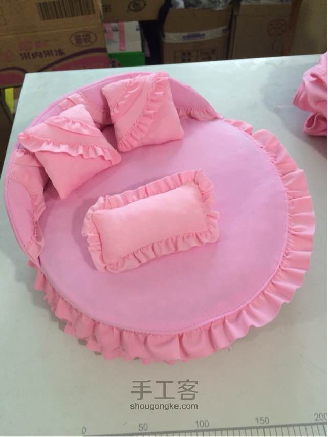 手工娃娃床 抱枕 第25步