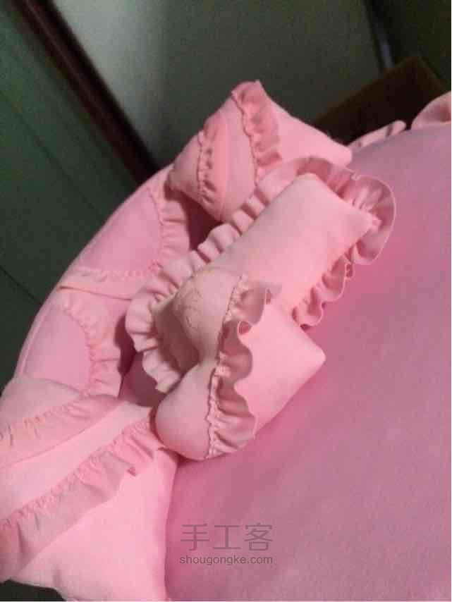 手工娃娃床 抱枕 第27步