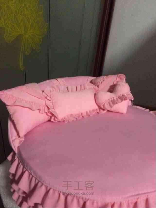 手工娃娃床 抱枕 第28步