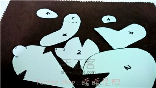 艺术家熊 马海毛泰迪小熊 初级版 可定制 材料包有售 第1步