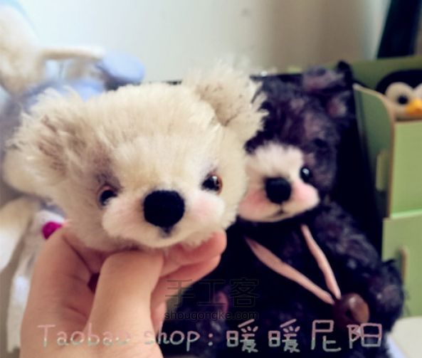 艺术家熊 马海毛泰迪小熊 初级版 可定制 材料包有售 第21步
