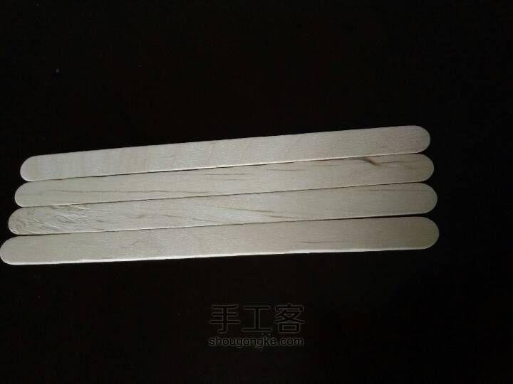 雪糕棒制作沙发，茶几，电视墙 第1步