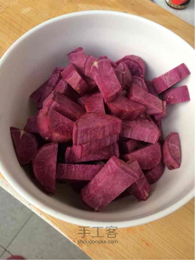 紫薯一口酥～爱紫色～ 第1步