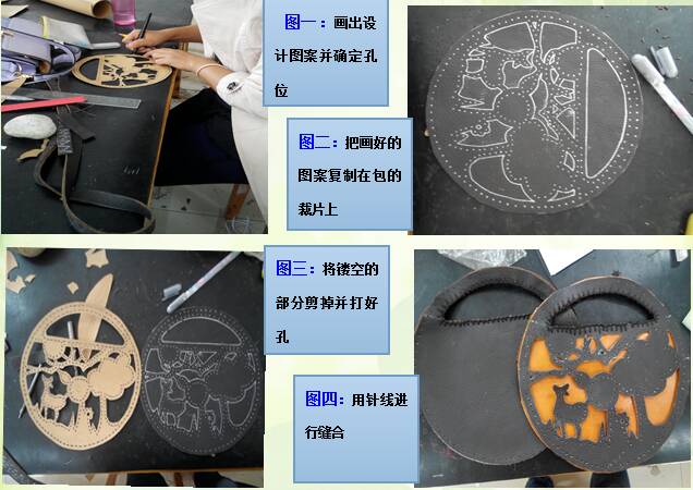 手工镂空复古单肩包 第4步