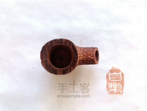 DIY  随型红木烟斗制作教程 第10步