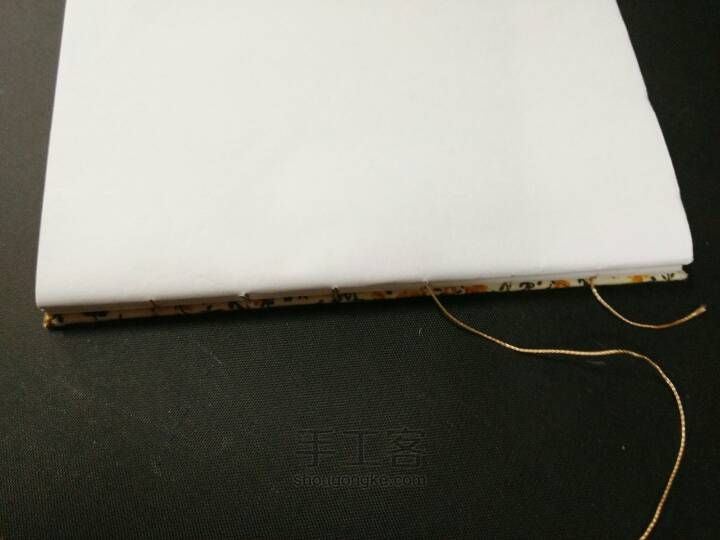 DIY碎花线装笔记本 第10步