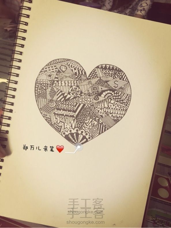 黑白简笔画~禅绕