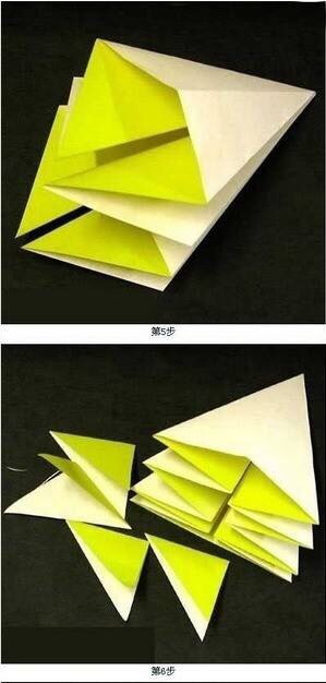 【转载】 纸折向日葵～搬！！！ 第3步