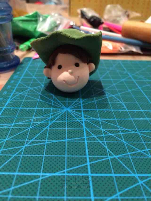 那一抹绿！军绿粘土人偶 第6步