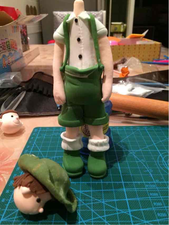 那一抹绿！军绿粘土人偶 第11步