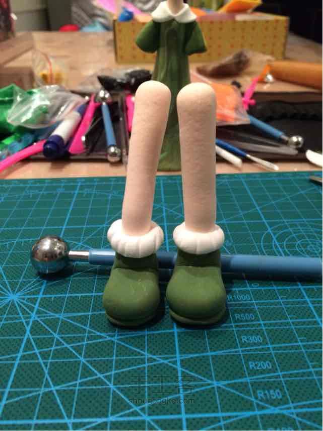 那一抹绿！军绿粘土人偶 第16步