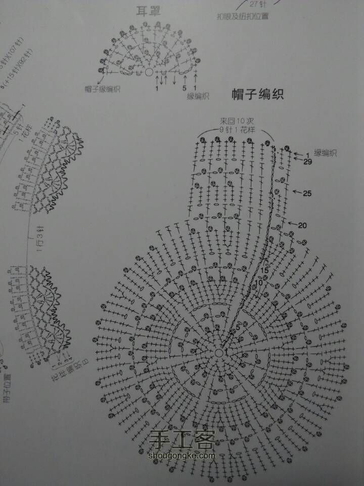 春芽宝宝帽子 不要太嫩哟/仿制图解 第4步