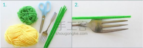 【转载】萌物来袭 毛线制作小花 第1步