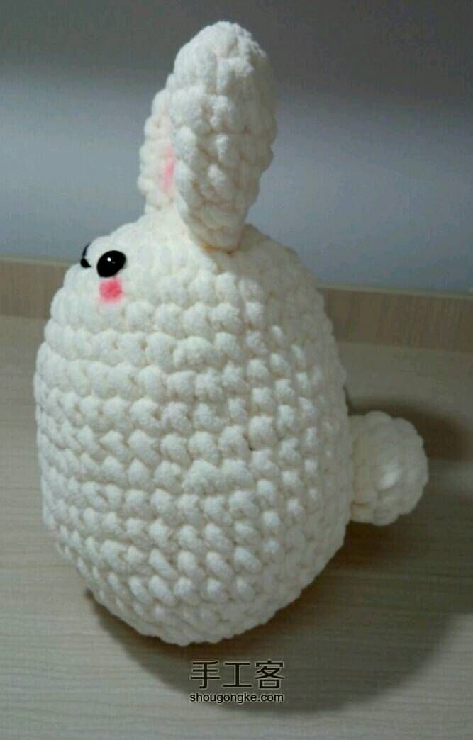 可爱的蛋型小白兔（修改） 第4步